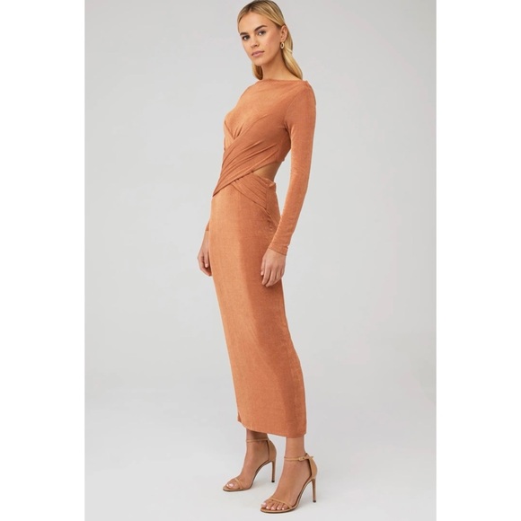 Significant Other Rosie Crisscross Cutout Midi
Dress in Caramel NWT - Picture 7 of 11